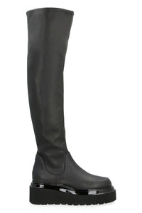 Amalia eco-leather over-the-knee boots